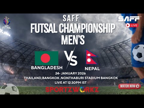 LIVE |SAFF Men’s Futsal Championship 2026 | Day 6 – Match 1 | Bangladesh vs Nepal