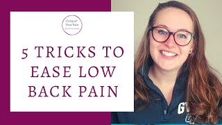 5 Smart Steps to Reduce Low Back Pain