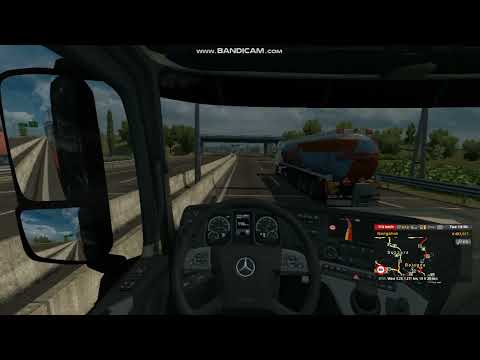 POV DRIVING MERCEDES BENZ NEW ACTROS BIG SPACE 510HP CATANIA KE WARSZAWA PART 5