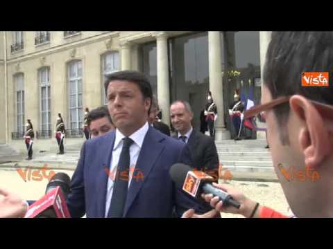 RENZI A PARIGI IL FRANCESE ANCORA PIU' INCERTO DELL'INGLESE 30-08-14