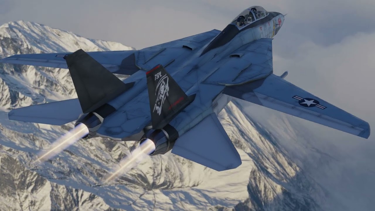 Grumman F-14 Tomcat 대표성 제트 전투기 3D 모델