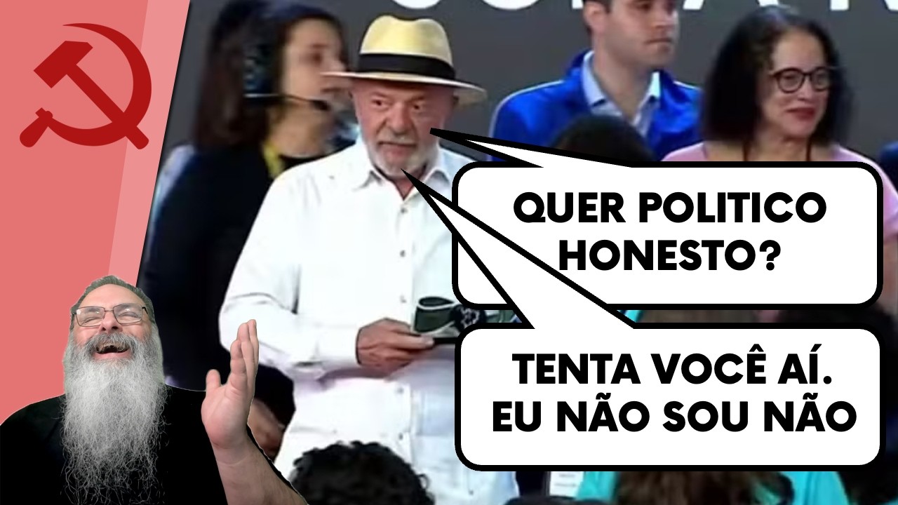 MAIS um ATO FALHO do LULA: "NÃO TEM POLITICO HONESTO dentro de MIM NÃO"
