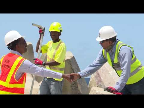 Breakwater reconstruction in full swing