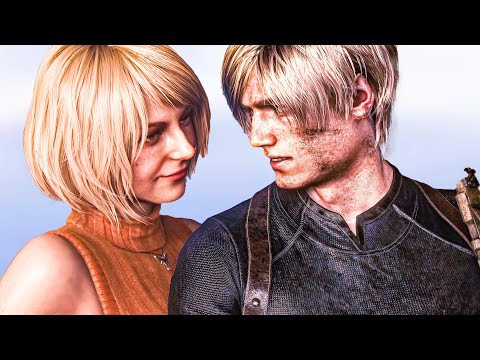 Resident Evil 4 Remake - Ashley Has a Crush On Leon (4K)