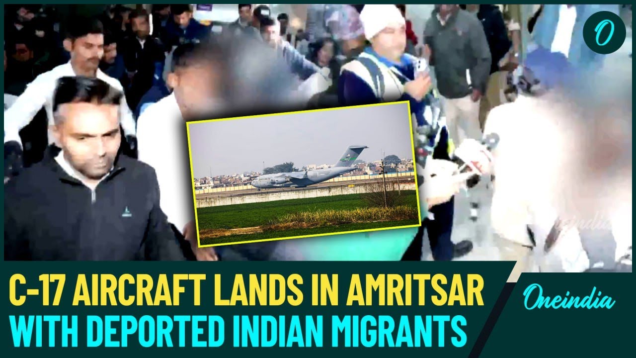 U.S Deported Immigrants Land in India: Early Morning Videos Show Indians Arriving in 'Bad Condition'