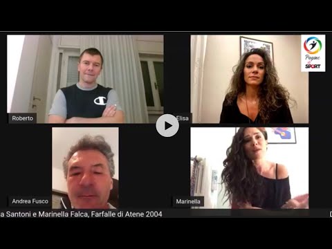 Pagine di Sport Live con Elisa Santoni e Marinella Falca, farfalle olimpiche