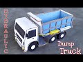 How To Make Powerful Hydraulic Truck From Cardboard Easy Powerful Hydraulic Dump Truck