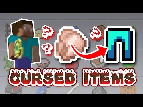 Cursed Items Challenge in Minecraft Bingo