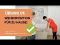 Übung 1: Wehenposition im Stehen für den Wehenbeginn! //Schwangerschaftsübung