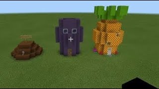 I Built Spongebob’s, Squidward’s And Patrick’s Houses In Minecraft!
