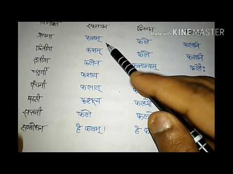 संस्कृत शब्द रूप : नदी, बालक, फल(Nadi, Baalak aur Fal) Video
