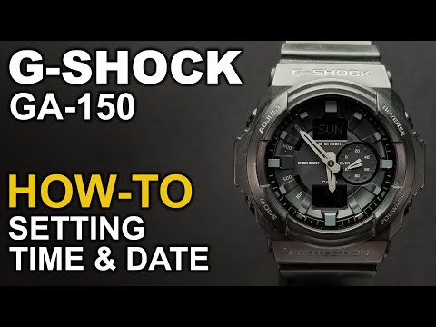 Gshock GA-150 - Setting time and date - Module 5255