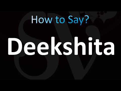 How to Pronounce Deekshita (CORRECTLY!)