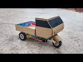 How To Make A Cardboard Auto Rickshaw Bike At Home