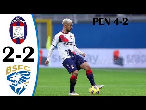 Brescia vs Crotone 2-2 All Goals & Highlights 16/08/2021 PEN 4-2