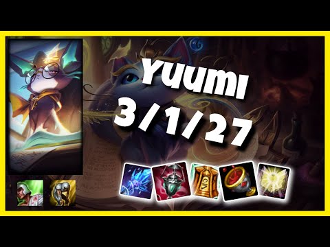 EU Challenger Yuumi SUPPORT (3/1/27) vs PANTHEON Gameplay Replay - Patch 10.20