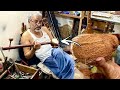 Amazing musical instrument making from coconut