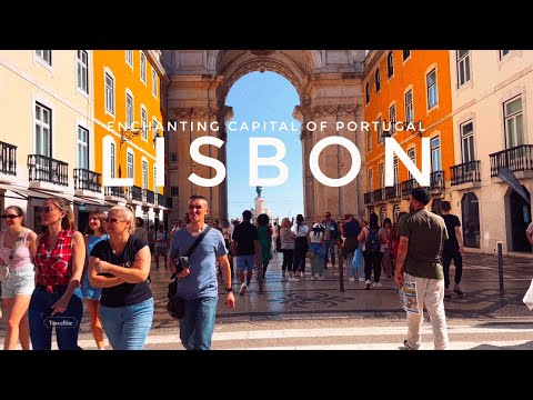 Exploring in 4K 🇵🇹 Arco da Rua Augusta | Praça do Comércio | Cais das Colunas | Lisbon Portugal