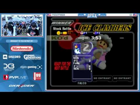 Apex 2016: SSBM Top 16 PudgyPanda Vs. G$