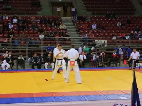 Artsrun Misakyan - Nenad Sancic. KWU Kyokushin World Championship (1/16.-85kg) 05.11.13, Bulgaria