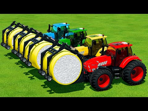 HARVEST AND TRANSPORT COTTON WITH LAMBORGHINI TRACTORS - Farming Simulator 22