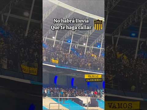 "La Hinchada Canta bajo la lluvia intensa Peñarol vs Racing #peñarol" Barra: Barra Amsterdam &bull; Club: Peñarol &bull; País: Uruguay
