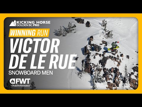 Victor de Le Rue Snowboard Men Winning Run I 2025 Kicking Horse Golden BC Pro