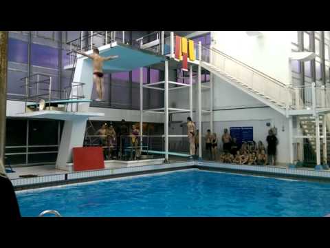 Jack Laugher diving at Riverside Leisure Centre