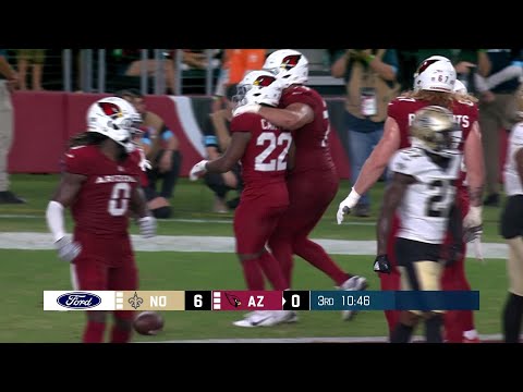 Michael Carter engages speed boosters for quick TD run