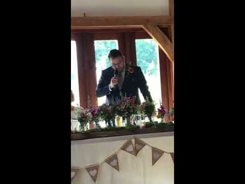 Jamie Grimshaw's  Wedding speech.............