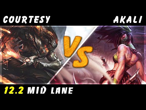 Courtesy - Yasuo vs Akali MID Patch 12.2 - Yasuo Gameplay