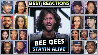 Download lagu Bee Gees - Stayin Alive - Reaction Compilation mp3 Download lagu Bee Gees - Stayin Alive - Reaction Compilation mp3