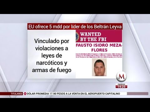 EU ofrece 5 mdd por líder de los Beltrán Leyva