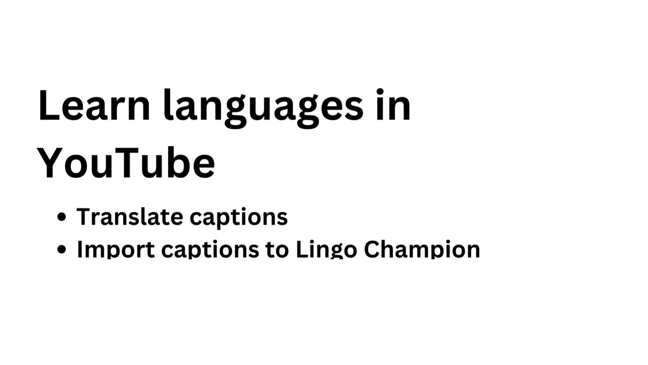 Learn languages while browsing the web or watching YouTube - Lingo Champion browser extension