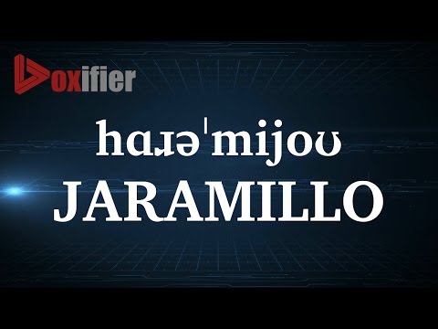 How to Pronunce Jaramillo in English - Voxifier.com