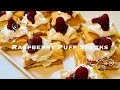 Puff Stack With Raspberry Jam Whipping Cream