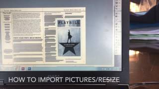 Importing Pictures Into InDesign