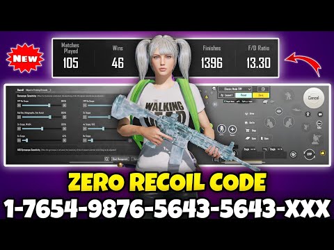 🔥Bgmi sensitivity settings 2025 🥵 | Bgmi best sensitivity settings 😱| Zero recoil sensitivity bgmi.