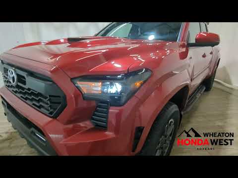 2024 Toyota Tacoma 4x4 Double Cab Auto in Red for sale at Wheaton Honda West in Calgary, AB