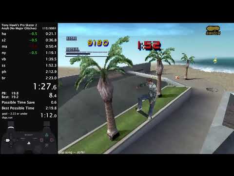 THPS2 Any% in 2:22 [WR]