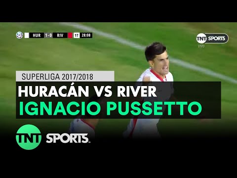 Ignacio Pussetto (1-0) Huracán vs River | Fecha 13 - Superliga Argentina 2017/2018
