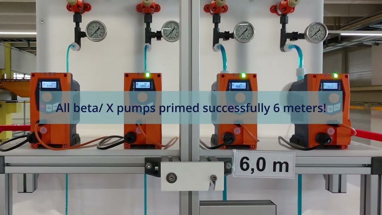 ​​Powerful suction height – the Diaphragm metering pump beta/ X impresses with 6 meters​
