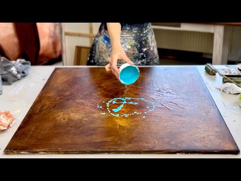 WOW! Best Abstract Acrylic Techniques - Layering - Big Canvas - Texture