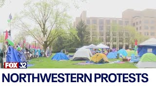 Pro-Palestinian protests continue at Northwestern University