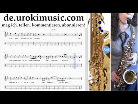Saxophonunterricht Tenor FROZEN - Let It Go Teil#2 um-995