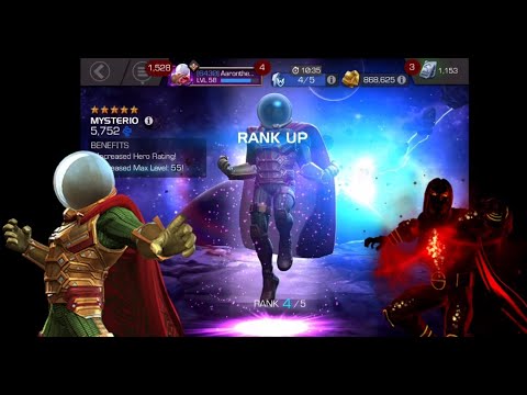 RANK UP 5 STAR MYSTERIO TO RANK 4 + GAMEPLAY (MCOC)