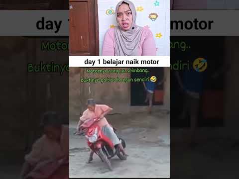 day 1 belajar naik motor