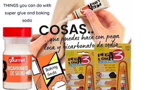HOME ESSENTIALS Pegar y arreglar lo que sea con pega loca-bicarbonato de sodio