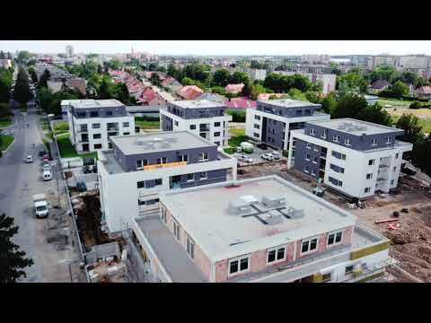 Új lakóparkok, társasházak és sportlétesítmények Szombathelyen a levegőből 1. (hosszú változat)