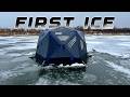 Video Thumbnail for Flooded early Ice Fishing Multi species